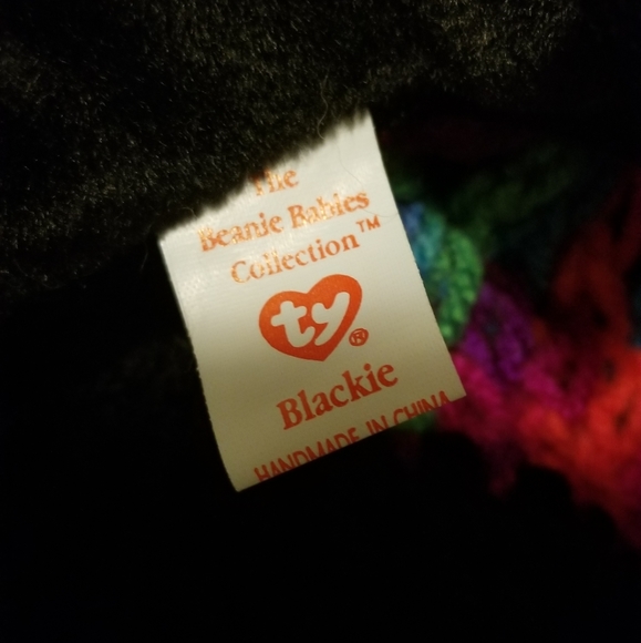 RARE TY Beanie Baby Blackie ♡ - Picture 4 of 8